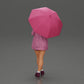 Diorama model building product photo 3: Female diorama figure in open cardigan and shorts with umbrella (Ref No. A92)