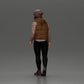 Diorama model building product photo 4: Diorama figure: Bearded man in winter clothing, walking - Diorama miniature (Ref No. A129)