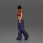 Diorama model building product photo 4: miniature figure: hip-hop lowrider woman with cap, crop top & baggy pants (Ref No. A103)
