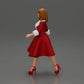 Diorama model building product photo 4: Diorama figure: miniature figure woman in red dress with fur trim in stepping pose - diorama (Ref No. A117)