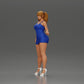 Diorama model building product photo 5: Diorama figure: Female miniature figure standing in a short dress with braids and sandals (Ref No. A123)