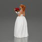 Diorama model building product photo 5: Diorama figure: miniature bride in floor-length white dress with bouquet (Ref No. A132)