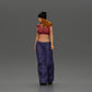 Diorama model building product photo 5: miniature figure: Hip-Hop lowrider woman with cap, crop top & baggy pants (Ref No. A103)