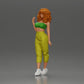 Diorama model building product photo 5: miniature figure: standing woman with curly hair in green outfit, posing (Ref No. A130)