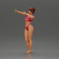 Diorama model building product photo 5: Diorama miniature: Woman in bikini taking selfie on the beach, standing figure (Ref No. A69)