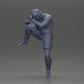 Diorama model building product photo 6: Diorama figure: martial arts miniature, kick pose with headgear, gloves & shin guards (Ref No. A122)