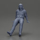 Diorama model building product photo 6: Sitting miniature figure, man in historical clothing with cap and suspenders (Ref No. A84)