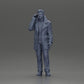 Diorama model building product photo 6: Diorama figure - Turkish man in a coat with a turtleneck, talking on the phone (Ref No. A78)