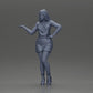 Diorama model building product photo 6: Diorama figure: elegant woman in mini dress, outstretched hand, necklace (Ref No. A118)