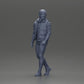 Diorama model building product photo 6: Diorama figure: Bearded man in winter clothing, walking - Diorama miniature (Ref No. A129)
