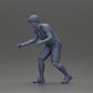 Diorama model building product photo 6: Diorama miniature: Man in shorts playing table football, T-shirt & high socks (Ref No. A71)