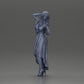 Diorama model building product photo 6: miniature figure: woman in a long wedding dress with high heels, posing elegantly (Ref No. A109)