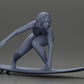 Diorama model building product photo 7: Diorama miniature: Surfer girl kneeling in bikini on surfboard, single (Ref No. A119)