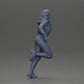 Diorama model building product photo 7: Diorama miniature figure: Running girl with long hair in jacket (Ref No. A96)