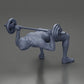 Diorama model building product photo 6: Diorama figure: Male miniature bench pressing with hip bridge, dumbbell, hat, and shorts (Ref No. A111)