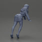 Diorama model building product photo 7: Diorama miniature: Woman in long shirt, dynamic forward pose on tiptoes (Ref No. A121)