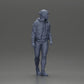 Diorama model building product photo 7: Diorama figure: Bearded man in winter clothing, walking - Diorama miniature (Ref No. A129)