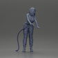 Diorama model building product photo 7: Diorama figure: Mechanic with fuel nozzle in red overalls - standing diorama miniature (Ref No. A136)