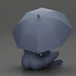 Diorama model building product photo 8: Diorama miniature: Sitting woman in jacket and shorts with open umbrella (Ref No. A85)