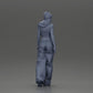Diorama model building product photo 8: miniature figure: Hip-Hop lowrider woman with cap, short top & baggy pants (Ref No. A103)