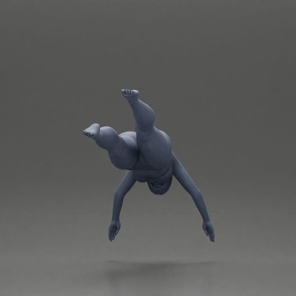 Diorama model building product photo 8: Diorama miniature: Woman in red bikini, elegant diving/jumping pose (Ref No. A137)