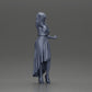 Diorama model building product photo 8: miniature figure: woman in a long wedding dress with high heels, posing elegantly (Ref No. A109)