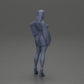 Diorama model building product photo 8: Diorama miniature: Posing woman in kimono dress with platform shoes (Ref No. A86)