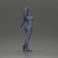Diorama model building product photo 8: Diorama figure: dynamic woman in red sports outfit, standing pose, sneakers (Ref No. A124)