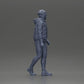 Diorama model building product photo 8: Diorama figure: Bearded man in winter clothing, walking - Diorama miniature (Ref No. A129)