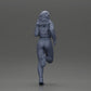 Diorama model building product photo 8: Diorama miniature figure: Running girl with long hair in jacket (Ref No. A96)