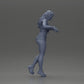 Diorama model building product photo 8: Female diorama figure in mini skirt and shorts, standing at the edge of the stairs (Ref No. A73)