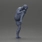 Diorama model building product photo 8: Diorama figure: martial arts miniature, kicking pose with headgear, gloves & shin guards (Ref No. A122)