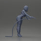 Diorama model building product photo 8: Diorama figure: Mechanic with fuel nozzle in red overalls - standing diorama miniature (Ref No. A136)
