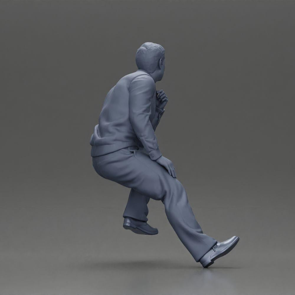 Diorama model building product photo 8: Diorama seated figure: Turkish man with tie and vest, half kneeling (Ref No. A72)