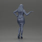 Diorama model building product photo 9: Diorama figure: elegant woman in mini dress, outstretched hand, necklace (Ref No. A118)