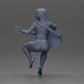 Diorama model building product photo 9: miniature: woman with short hair playing acoustic guitar necklace, strappy sandals (Ref No. A128)