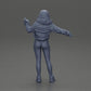 Diorama model building product photo 9: Diorama miniature: Woman in open jacket, cropped top, and tight pants (Ref No. A114)