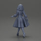 Diorama model building product photo 9: Diorama figure: miniature figure of a woman in a red dress with fur trim in a walking pose - Diorama (Ref No. A117)