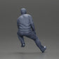 Diorama model building product photo 9: Diorama sitting figure: Turkish man with tie and vest, half kneeling (Ref No. A72)