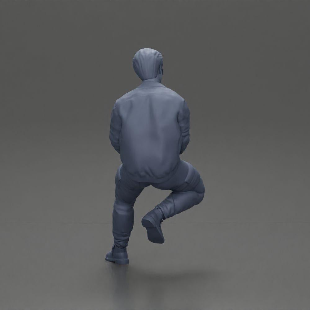 Diorama model building product photo 9: Diorama figure: Sitting man in car, jacket & sunglasses (Ref No. A107)