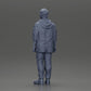 Diorama model building product photo 9: Standing figure: Man with cap & hoodie (Ref No. A100)