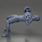 Diorama model building product photo 8: Diorama figure: Male miniature bench pressing with hip bridge, dumbbell, hat, and shorts (Ref No. A111)
