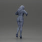 Diorama model building product photo 9: Female diorama figure in mini skirt and shorts, standing at the edge of the stairs (Ref No. A73)