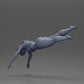 Diorama model building product photo 9: Diorama miniature: Woman in red bikini, elegant diving/jumping pose (Ref No. A137)