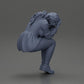 Diorama model building product photo 9: miniature figure: sad girl with puff sleeves, sitting, face in hands (Ref No. A88)