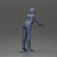 Diorama model building product photo 9: Diorama figure: Mechanic with fuel nozzle in red overalls - standing diorama miniature (Ref No. A136)