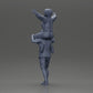 Diorama model building product photo 10: miniature figure: man in shorts carrying girlfriend on shoulders, posing couple (Ref No. A76)