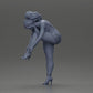 Diorama model building product photo 10: Diorama figure: miniature figure - woman putting on red high heel, standing pose for diorama (Ref No. A112)