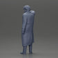 Diorama model building product photo 10: Diorama miniature: standing man with pointed beard, open coat, hand on chin (Ref No. A98)