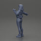 Diorama model building product photo 10: Diorama miniature: Woman in open jacket, cropped top, and tight pants (Ref No. A114)